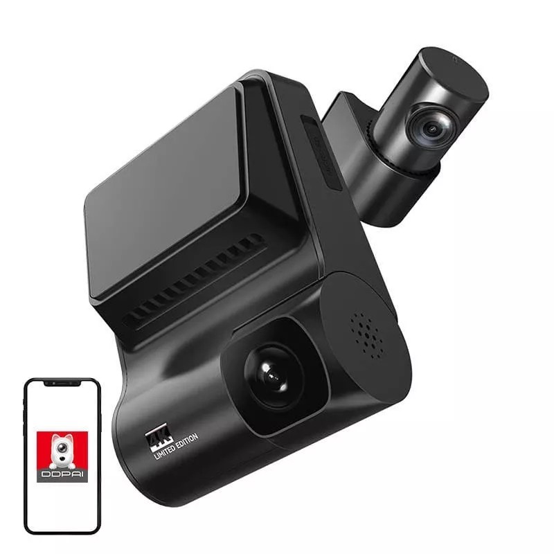 Automobilinis vaizdo registratorius DDPAI Z50 GPS DUAL 4K @ 25fps + 1080p @ 25fps WiFi