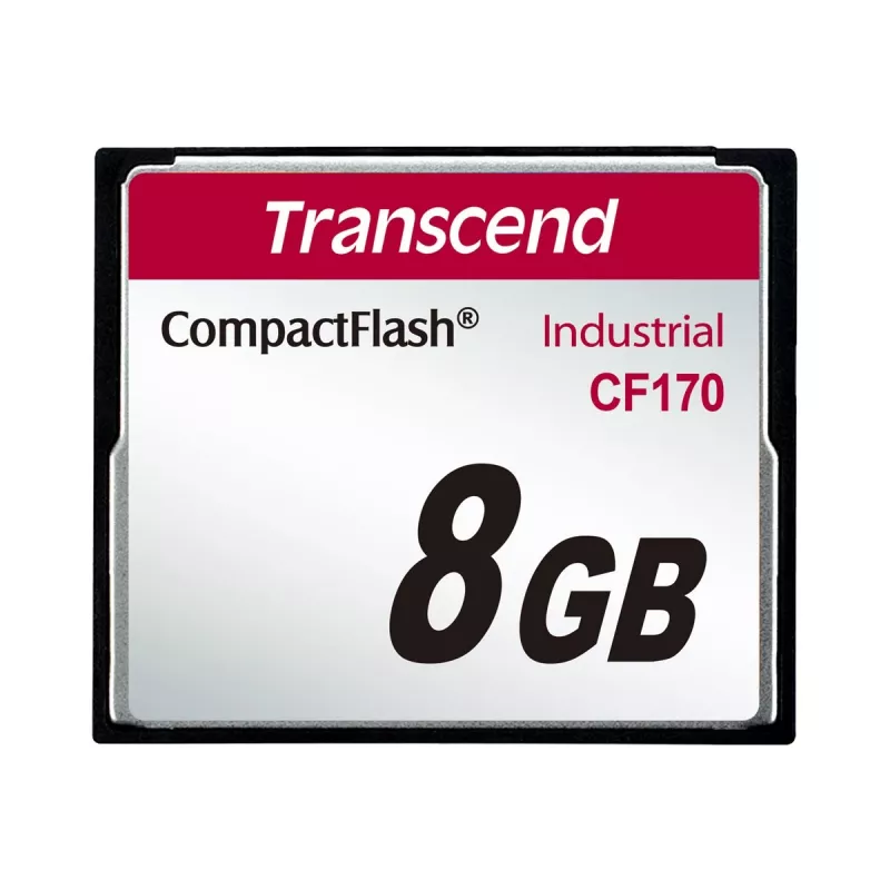 Transcend Industrial - Flash atminties kortelė - 8GB - 170x - CompactFlash (TS8GCF170)