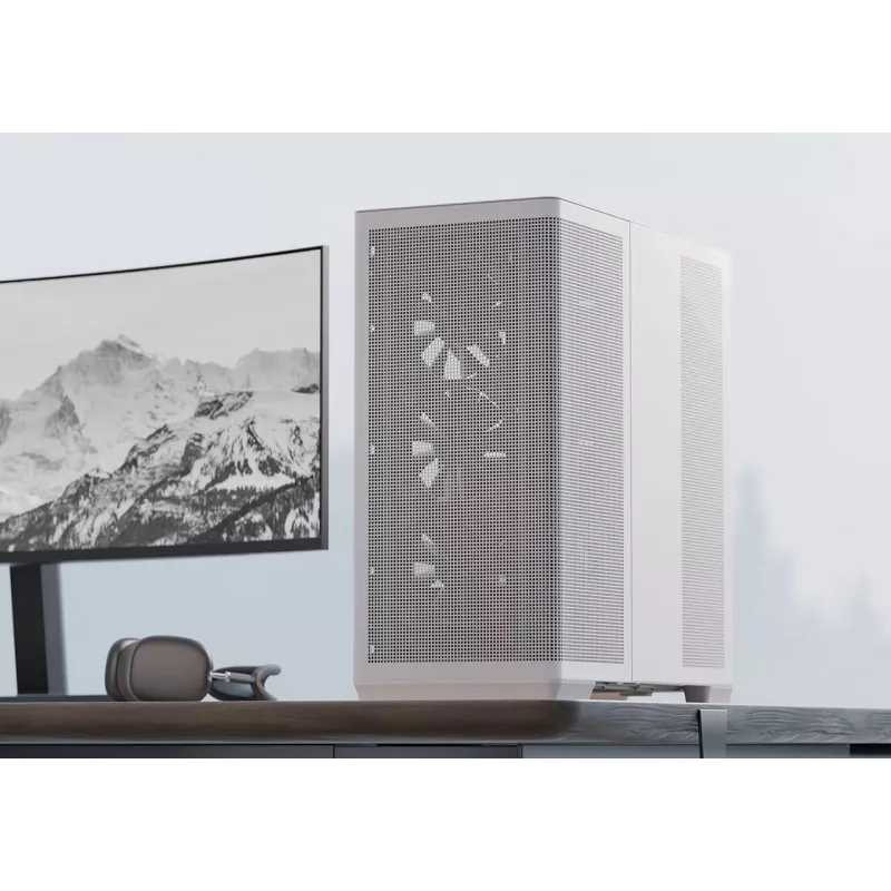 APNX C1-R-WT-v1 Midi bokštas Baltas ATX/Micro-ATX/Mini-ITX 3x120mm priekiniai ventiliatoriai
