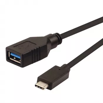ROLINE USB 3.1 laido adapteris, USB Type C - A, ST/BU, OTG, juodas, 0,15 m (11.02.9030)