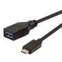ROLINE USB 3.1 laido adapteris, USB Type C - A, ST/BU, OTG, juodas, 0,15 m (11.02.9030)