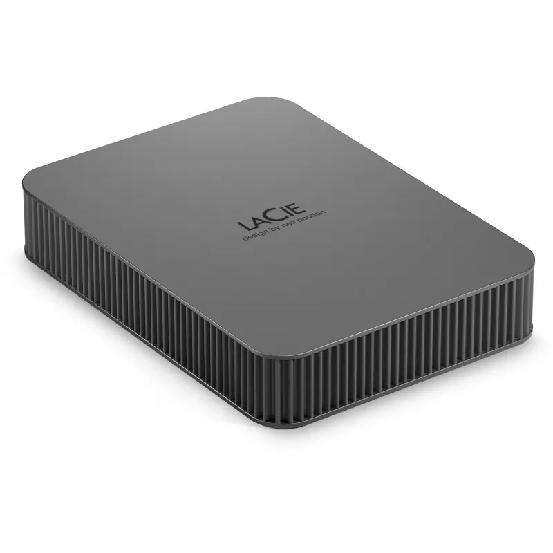 LaCie Mobile Drive Secure 5TB nešiojamas išorinis kietasis diskas 2,5 colio, Mac ir PC, Space Grey, duomenų atkūrimo paslauga (STLR5000400)