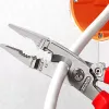 Kombinuotosios replės smailianosės Knipex 13 96 200