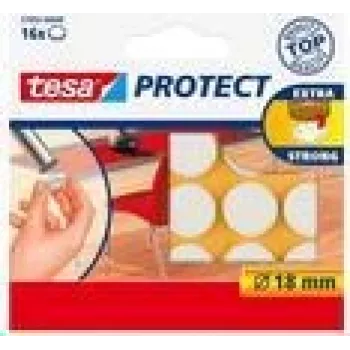 tesa Protect Filzgleiter, braun, Durchmesser: 18 mm selbstklebend, zum Schutz empfindlicher Untergründe (57892-00001-00)