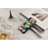 Telefono dėklas iKins iPhone XS Max — mozaikinis raštas, juodas