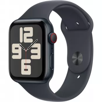 Apple Watch SE GPS + Cellular 44mm Midnight Aliuminio Korpusas su Midnight Sport Dirželiu - M/L (MXGM3QF/A)