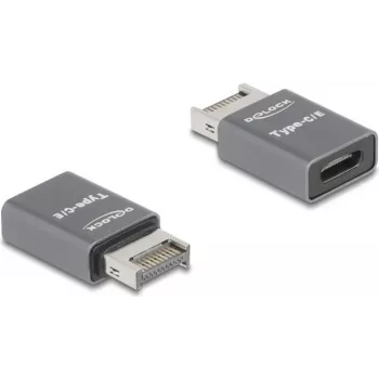 Keitiklis DELOCK 67234 USB Type-E į USB Type-C, pilka