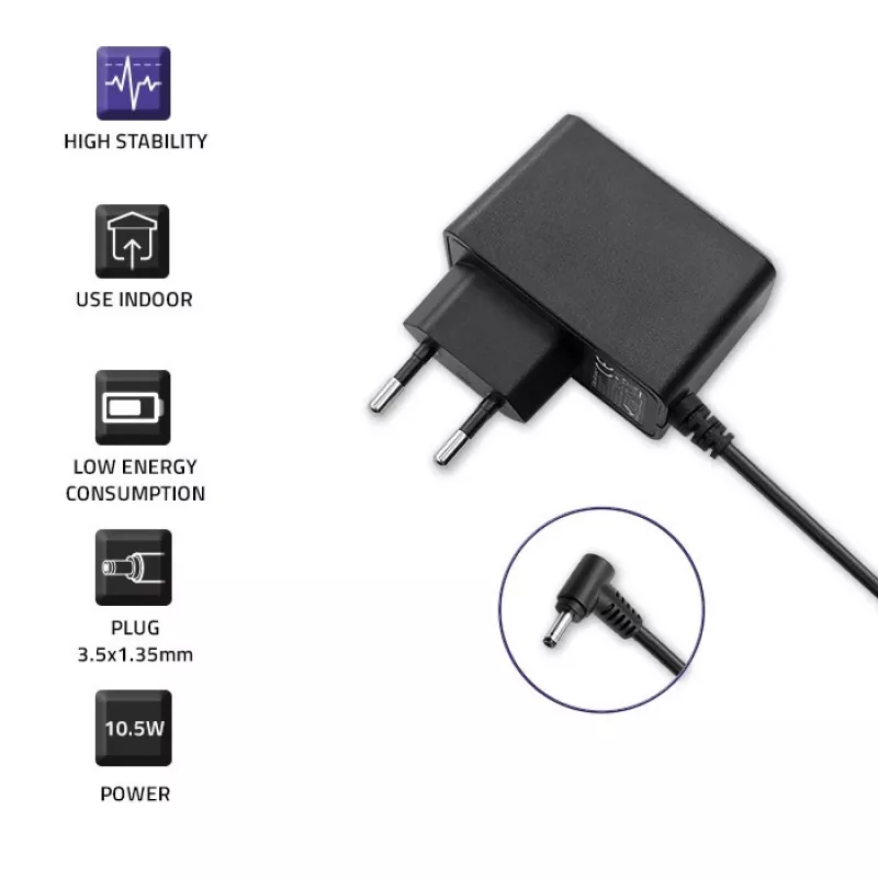 Qoltec maitinimo adapteris kištukinis 10.5W 5V 2.1A 3.5*1.35