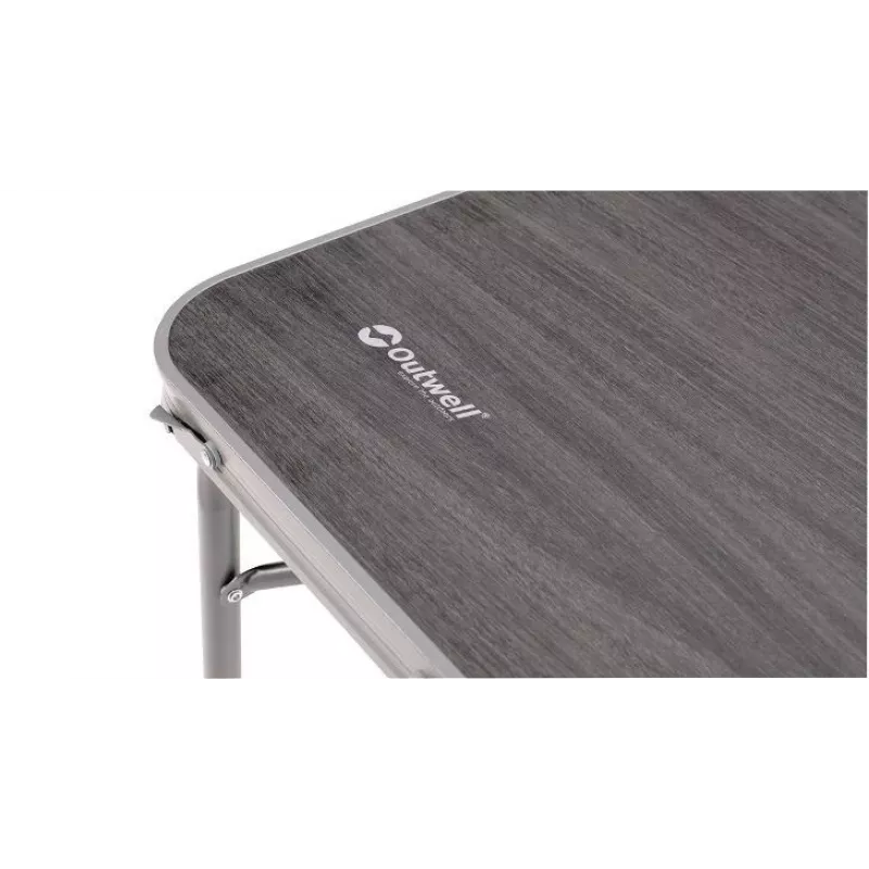 Stalo lauko komplektas Outwell Coledale L – aliumininis rėmas, dervos stalviršis, 800×1200 mm, 8,4 kg, pilka
