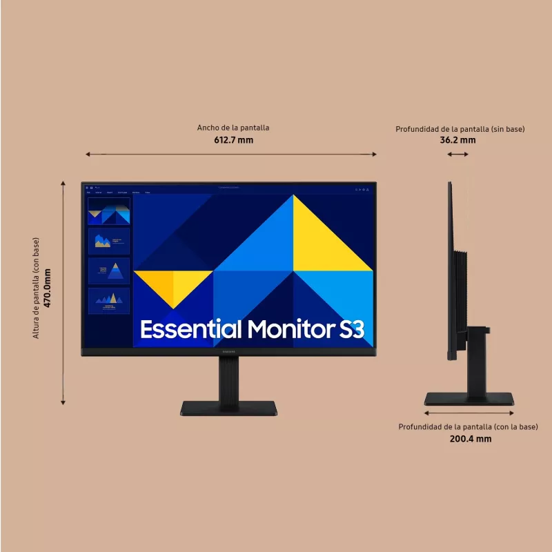 Samsung S27D304GAU kompiuterio monitorius 68,6 cm (27 colių) Full HD LED juodas