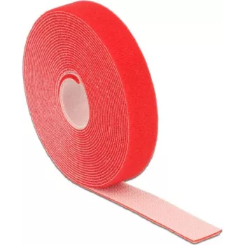 Lipnusis užsegimas (Velcro) DeLOCK 18723 raudonas 20 mm 5 m