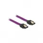 SATA kabelis DeLOCK 83689 0,2 m violetinis