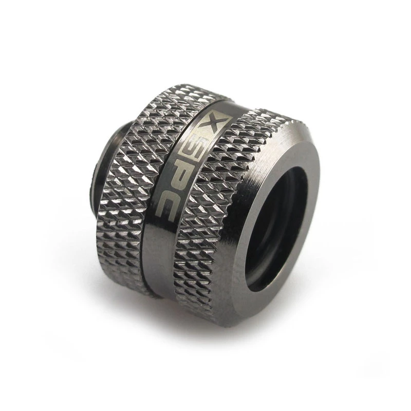 XSPC jungtis G1/4 prie 14mm kieto vamzdelio, juodas chromas - 8 vnt.