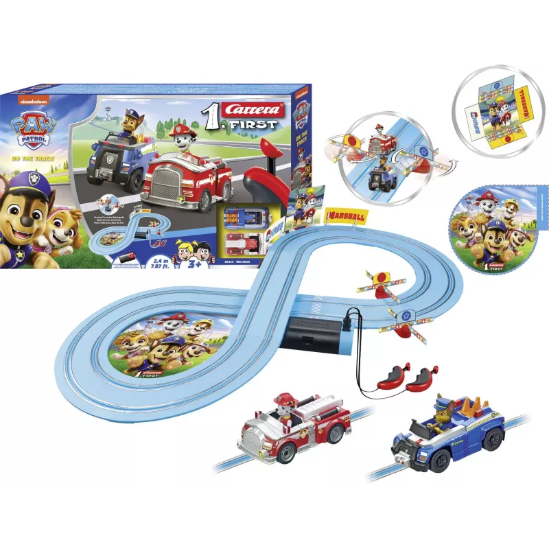 Žaislinė lenktynių trasa CARRERA FIRST Paw Patrol On the Track model 20063056 – vaikiškas slot car rinkinys