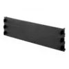 Rittal 7151.305 aklė plokštė 19 inch 1U, 3 vnt., juoda plastikinė