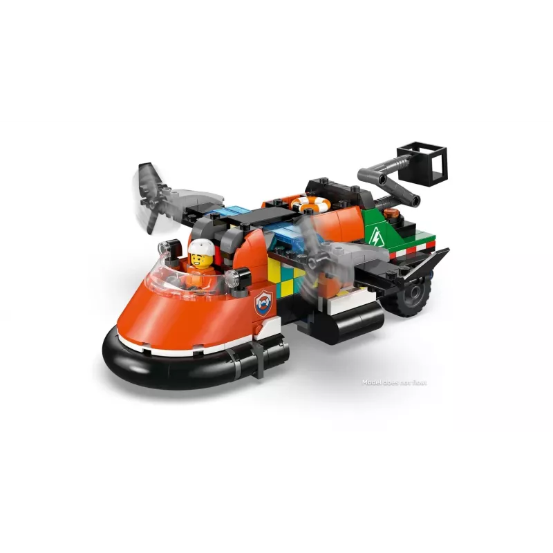 LEGO CITY 60505 Lėktuvas, aptarnavimo sunkvežimis ir oro pagalvės laivas