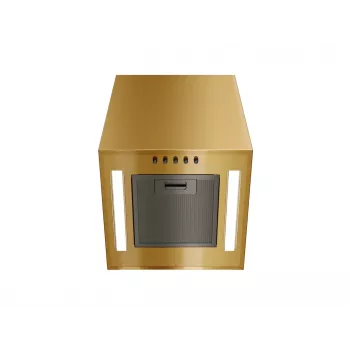 Gartraukis MAAN Ponza Mini WPB 430 — plieninis korpusas, auksinis blizgesys, elektroninis valdymas, nuotolinis pultelis, Ø300 mm, aukštis 400 mm