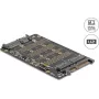 DELOCK Converter M.2 Key M NVMe SSD į U.2 (SFF-8639) 64354