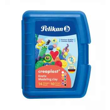 Modelino molis Pelikan Creaplast 240 g įvairiaspalvis 14 vnt.