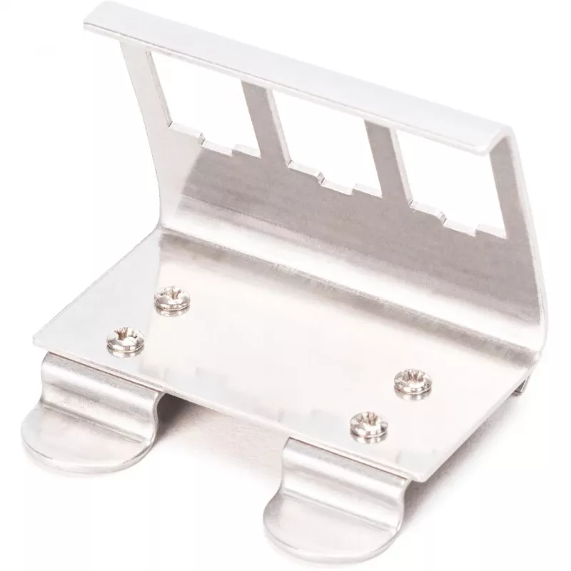 Adapteris Digitus AN-25183 3x Keystone moduliui, nerūdijantis plienas, DIN bėgelis