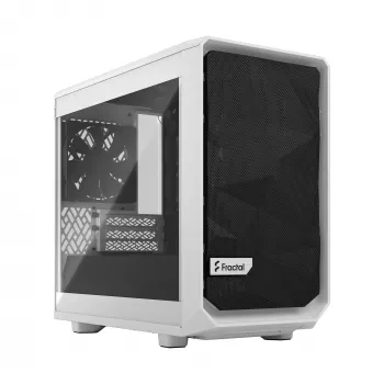 Fractal Design Meshify 2 Nano - Mini-ITX korpusas (grūdintas stiklas) - be maitinimo šaltinio (ATX) - Baltas - USB/Garsas (FD-C-MES2N-02)