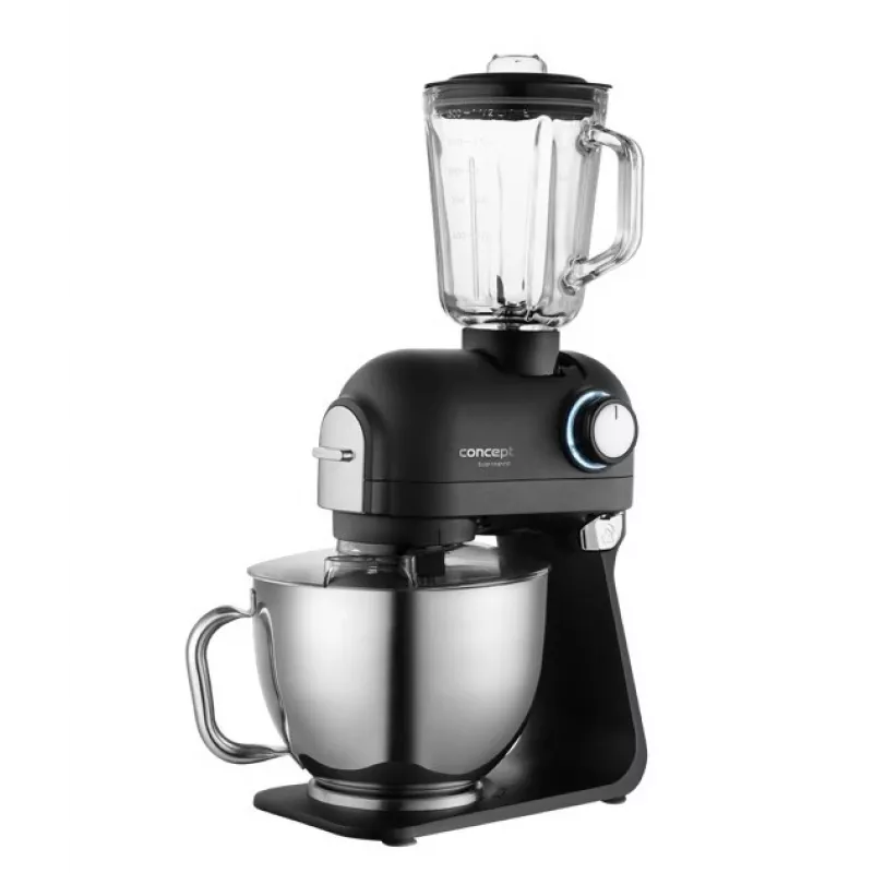 Planetinis maišytuvas Concept RM8000 - 1200 W virtuvės kombainas, juodas