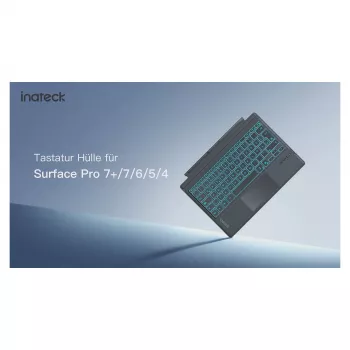 inateck klaviatūra Surface pilka, Surface GO 1-4 Com. QWERTZ