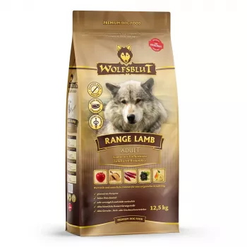 WOLFSBLUT Range Lamb Ėriena su ryžiais - sausas šunų maistas - 12,5 kg