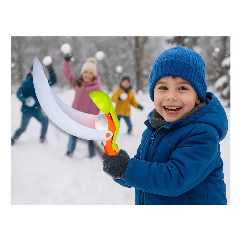 Sniego gniūžčių formuotojas ir paleidėjas Jamara Snow Play 2-in-1, įvairiaspalvis, 0,21 kg