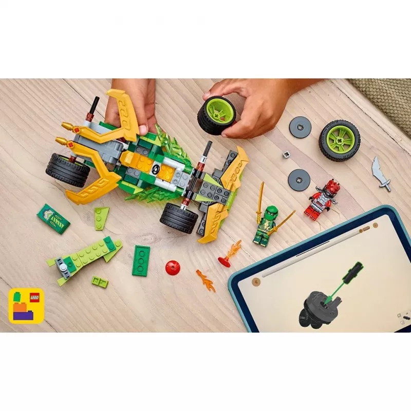 LEGO statybinis rinkinys NINJAGO Lloyd's Action Speedster 71828, 181 detalės, 2 minifigūrėlės, amžius 7+