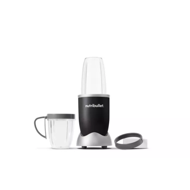 Cup blenderis NUTRIBULLET NB606B 600 W, Tritan ąsotis 0,7 L, 6 peiliukai, 1 greitis, 500 ml puodelis, pilka
