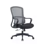Ergonominė biuro kėdė Up Up Darwin, juoda, juodas audinys + pilkas tinklelis