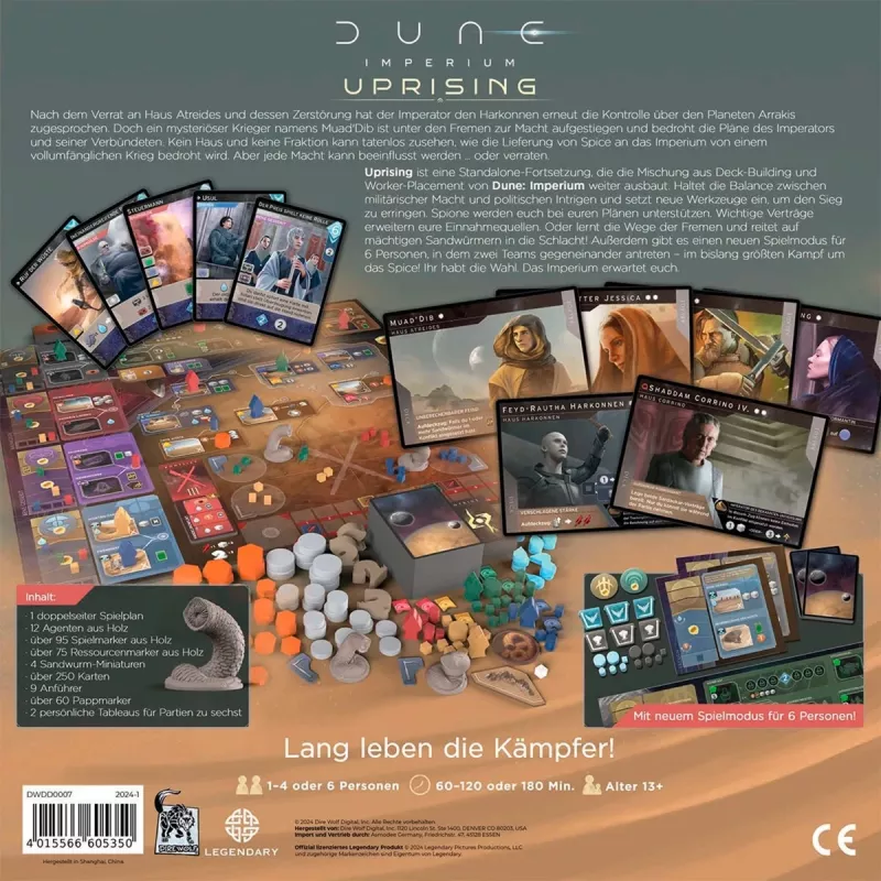 Dune: Imperium - Uprising, stalo žaidimas