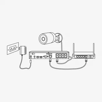 Reolink P334 – išmani 4K 8MP Ultra HD lauko PoE vaizdo kamera su asmens/transporto/gyvūno aptikimu ir 256GB atmintimi