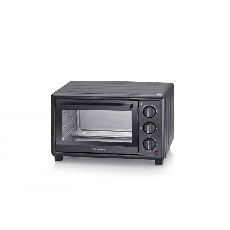 Elektrinė mini orkaitė SEVERIN TO 2078 – 20 l, 1600 W, juoda, laisvai pastatoma