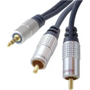 shiverpeaks SP30832-10 Garso laidas 10 m 3.5 mm 2 x RCA mėlynas - Chrom