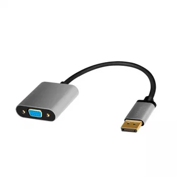 LogiLink CDA0109 Keitiklis DisplayPort į VGA 0,15 m Pilka Juoda
