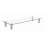 GEMBIRD MS-TABLE-GM-01 stiklinis monitoriaus stovas, juodas, 580×210×90 mm