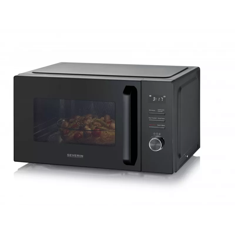 Kombinuota mikrobangų krosnelė SEVERIN MW 7798, ant stalviršio, 29 L, 900 W, juoda, 315 mm besisukantis padėklas