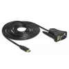 Delock 62964 USB-C į RS-232 DB9 serijinis adapteris, 1,8 m, juodas