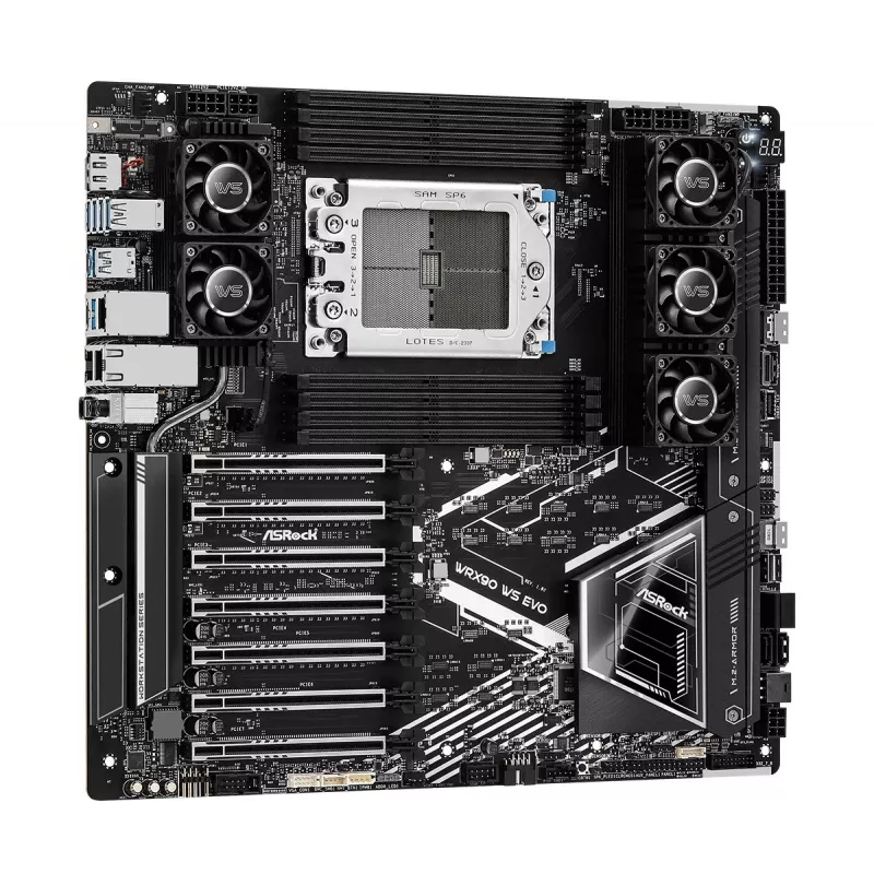 ASRock WRX90 WS EVO pagrindinė plokštė AMD WRX90 Socket sTR5 EEB