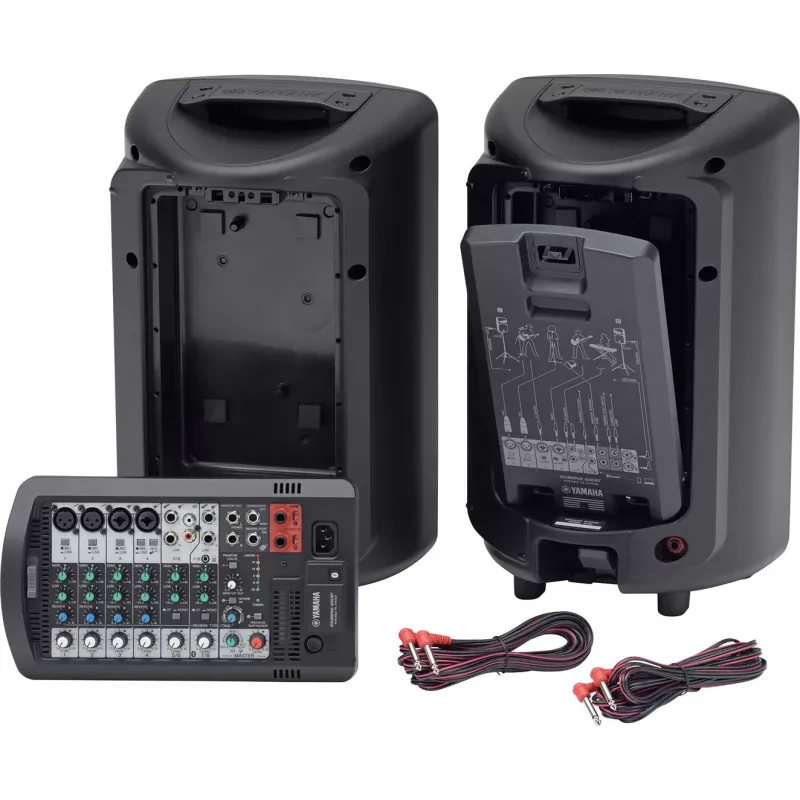 Nešiojama PA sistema YAMAHA Stagepas 400BT — 400 W, 2 krypčių, 10 kanalų sumikseris, Bluetooth 4.1, juoda