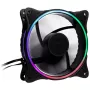Inter-Tech 888860272 RGB korpuso aušintuvas, 120 mm, 120x120x25 mm, juodas
