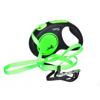 FLEXI New Neon M – ištraukiamas pavadėlis – 5 m