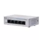 Nevaldomas L2 Gigabit Ethernet jungiklis Cisco CBS110 — 5x RJ-45 10/100/1000, 1U, 12V DC, 2048 MAC, 10 Gbit/s