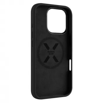 Fiksuotas galinis dangtelis | Apple | iPhone 17 Pro Max | Skystas silikonas | Juoda | MagFlow