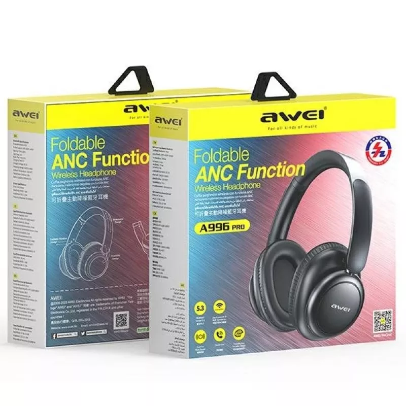 Belaidės ausinės AWEI A996 Pro ANC