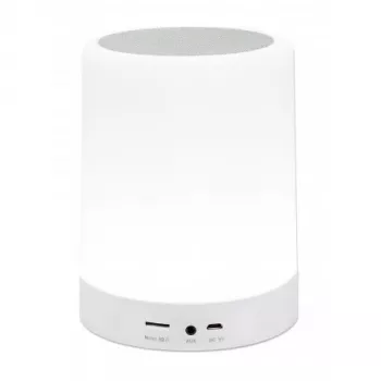 Manhattan Sound Science Bluetooth garsiakalbis, 5 val. grojimo laikas, 10 m diapazonas, microSD skaitytuvas (32 GB), Aux 3.5 mm, 3 W, baltas