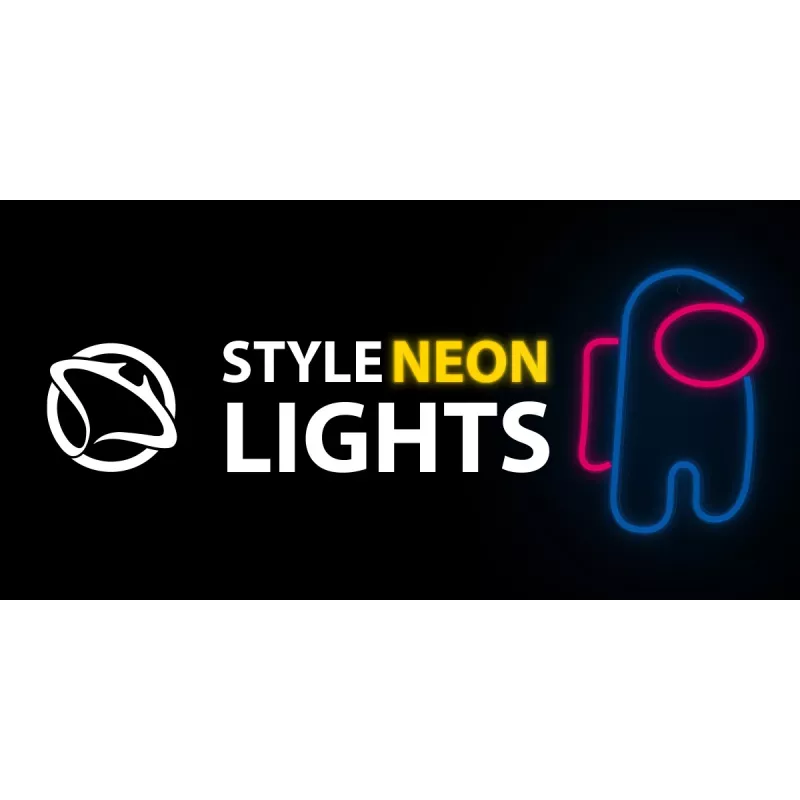 Dekoratyvinė neoninė LED lemputė MANTA SNL27BLT ASTRONAUT, kištukinė, stalinė/sieninė