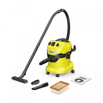 Kärcher WD 4 P V-20/5/22 šlapio ir sauso siurblys, juodas/geltonas, 20 l, 1000 W